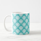 Funky Blume Tasse, Türkis Kaffeetasse (Links)