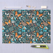 Funky Blume und Schmetterlinge Seidenpapier (Handwerk)