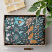 Funky Blume und Schmetterlinge Seidenpapier (Geschenk)