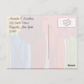 Funky Blume Vases Vielen Dank Postkarte (Rückseite)