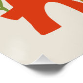 Funky Blume Zuhause Sweet Zuhause Poster (Ecke)