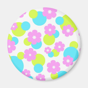 Funky Blumen - Magnet