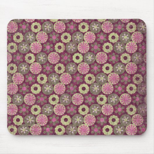 Funky-Blumen-Mauspad Mousepad (Vorne)