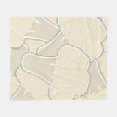 Funky-Blumenkohl Fleecedecke (Vorderseite (Horizontal))