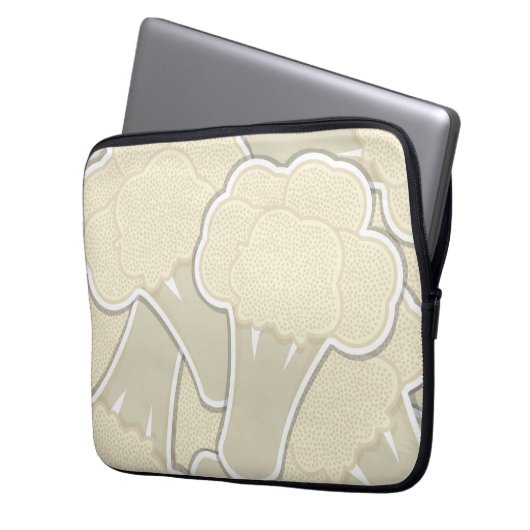 Funky Blumenkohl Laptopschutzhülle (Vorderseite Links)