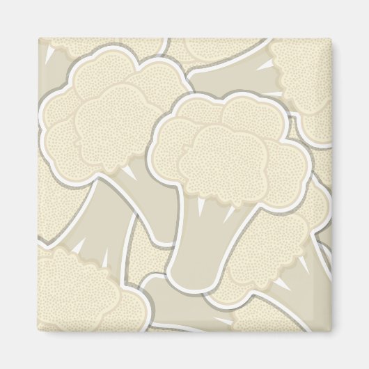 Funky Blumenkohl Magnet (Vorne)