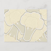 Funky Blumenkohl Postkarte (Vorderseite)