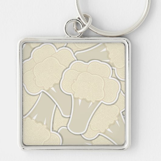 Funky Blumenkohl Schlüsselanhänger (Vorne)