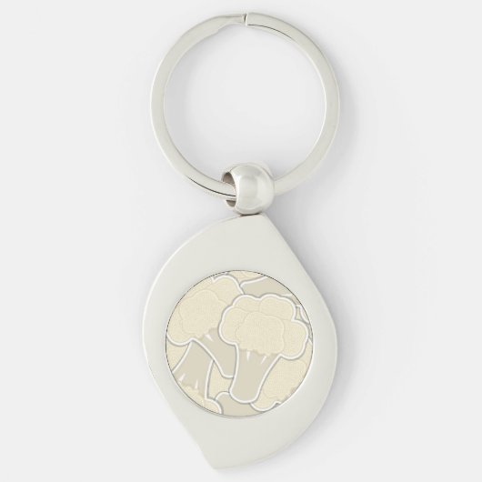 Funky Blumenkohl Schlüsselanhänger (Vorderseite)