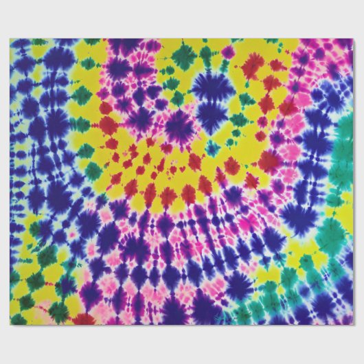 Funky Bohemisch Batik Gefärbte Krawatte Abstrakt A Geschenkpapier (Flach)