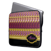 Funky Bohemisch Pattern Notebook Notebook Laptopschutzhülle (Vorderseite Links)