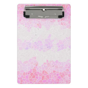 Funky Boho Abstractes Mosaik-Pomosexuellen-Stolz-F Mini Klemmbrett