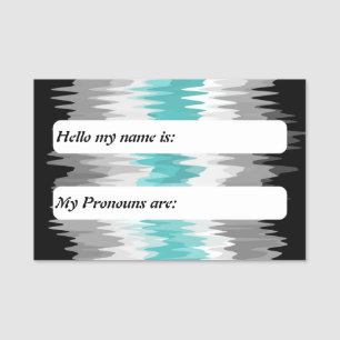 Funky Boho anpassbare Libramasculine Pride-Flagge Namensschild