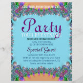 Funky Boho Circus Fun Fertig gemacht Flyer (Vorne)