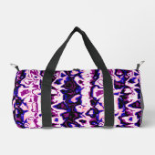 Funky Boho Retro Marbled Stripes Genderfluid Prix Duffle Bag (Vorderseite)