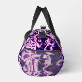 Funky Boho Retro Marbled Stripes Genderfluid Prix Duffle Bag (Rechts)
