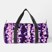 Funky Boho Retro Marbled Stripes Genderfluid Prix Duffle Bag (Rückseite)