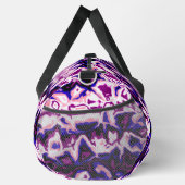 Funky Boho Retro Marbled Stripes Genderfluid Prix Duffle Bag (Rechts)