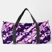 Funky Boho Retro Marbled Stripes Genderfluid Prix Duffle Bag (Rückseite)