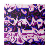 Funky Boho Retro Marbled Stripes Genderfluid Prix Fliese (Vorderseite)