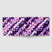 Funky Boho Retro Marbled Stripes Genderfluid Prix Gästebuch (Voll)