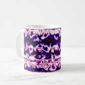 Funky Boho Retro Marbled Stripes Genderfluid Prix Kaffeetasse (Vorderseite Links)