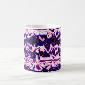 Funky Boho Retro Marbled Stripes Genderfluid Prix Kaffeetasse (Mittel)