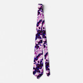 Funky Boho Retro Marbled Stripes Genderfluid Prix Krawatte (Vorderseite)