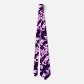 Funky Boho Retro Marbled Stripes Genderfluid Prix Krawatte (Rückseite)