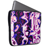 Funky Boho Retro Marbled Stripes Genderfluid Prix Laptopschutzhülle (Vorne Rechts)