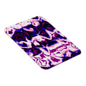 Funky Boho Retro Marbled Stripes Genderfluid Prix Magnet (Rechte Seite)