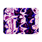 Funky Boho Retro Marbled Stripes Genderfluid Prix Magnet (Horizontal)