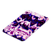 Funky Boho Retro Marbled Stripes Genderfluid Prix Magnet (Linke Seite)