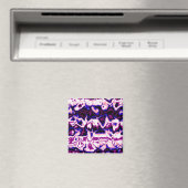 Funky Boho Retro Marbled Stripes Genderfluid Prix Magnet (In Situ (Geschirrspüler))