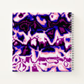 Funky Boho Retro Marbled Stripes Genderfluid Prix Notizblock (Rückseite)
