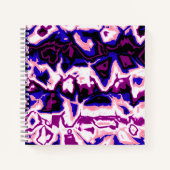 Funky Boho Retro Marbled Stripes Genderfluid Prix Notizblock (Vorderseite)