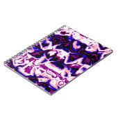 Funky Boho Retro Marbled Stripes Genderfluid Prix Notizblock (Linke Seite)