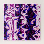 Funky Boho Retro Marbled Stripes Genderfluid Prix Puzzle (Horizontal)