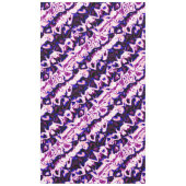 Funky Boho Retro Marbled Stripes Genderfluid Prix Tischdecke (Vorderseite)