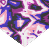Funky Boho Retro Marbled Stripes Genderfluid Prix Tischdecke (Schrägansicht)