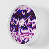 Funky Boho Retro Marbled Stripes Genderfluid Prix Uhr (Winkel)