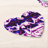 Funky Boho Retro Marbled Stripes Genderfluid Prix Untersetzer (angewinkelt)
