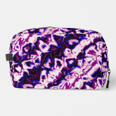 Funky Boho Retro Marbled Stripes Genderfluid Prix Waschbeutel (Vorderseite)