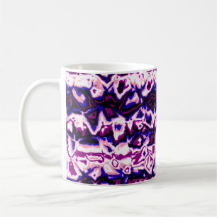 Funky Boho Retro Marmorierte Streifen Genderfluid  Kaffeetasse