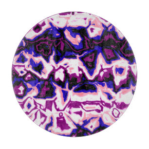 Funky Boho Retro Marmorierte Streifen Genderfluid  Schneidebrett
