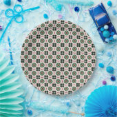 Funky Boho Retro Niedliches Abstraktes Weihnachtsm Pappteller (Party)