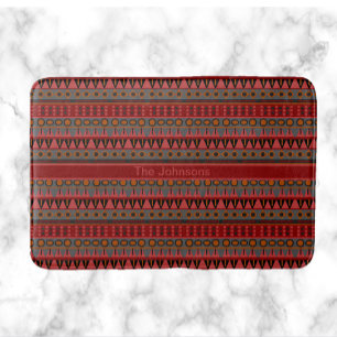 Funky Boho Tribal Muster Badematte