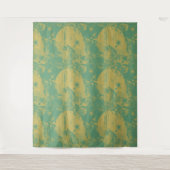 Funky Boho Zine Style Print Pattern Wall Tapestes Wandteppich (Vorderseite)