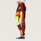 Funky Bold Abstrakt Art Leggings (Links)
