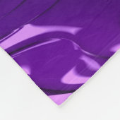 Funky Bold Boho Lila digitales Abstraktes Fraktal Fleecedecke (Ecke)